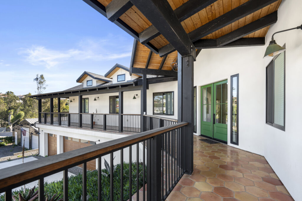 Front door of a the luxury home of the SD-Wellness Drug Rehab Facility in Ironwood, CA.
