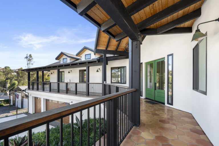 Front door of a the luxury home of the SD-Wellness Drug Rehab Facility in Ironwood, CA.